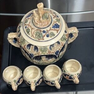 GERZ German Stoneware punch bowl